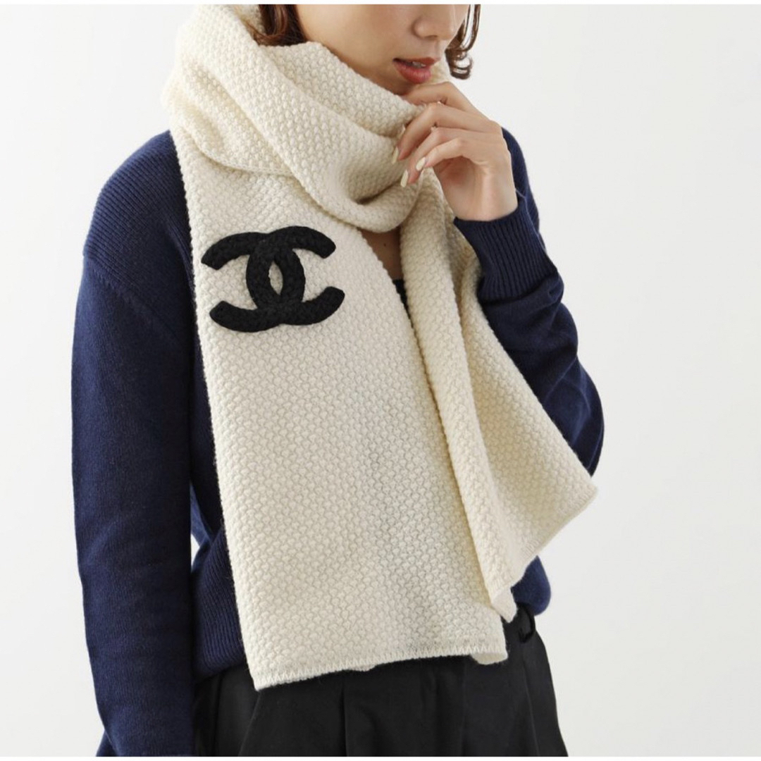 新品 CHANEL シャネル マフラー 大判ストール 1