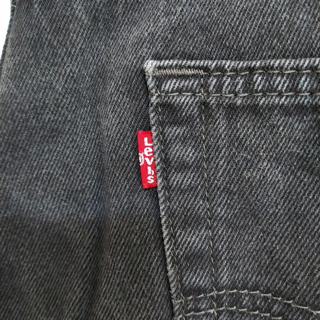 W38 Levi's リーバイス505 ブラックデニム バギーパンツ ルーズ 黒