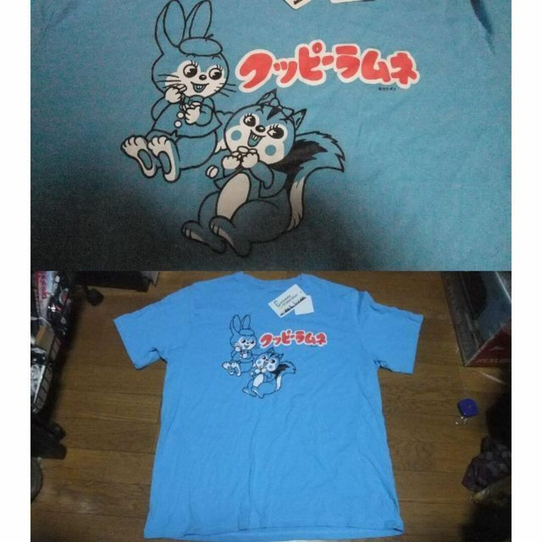 新品 クッピーラムネ Tシャツ 4L ブルー カクダイ リス うさぎ