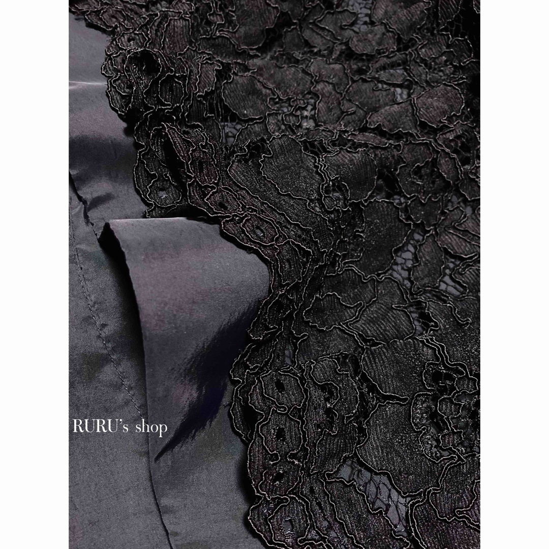 新品 alice+olivia 刺繍レース フィット\u0026フレア ワンピースドレス黒オールシーズンお召しになれます