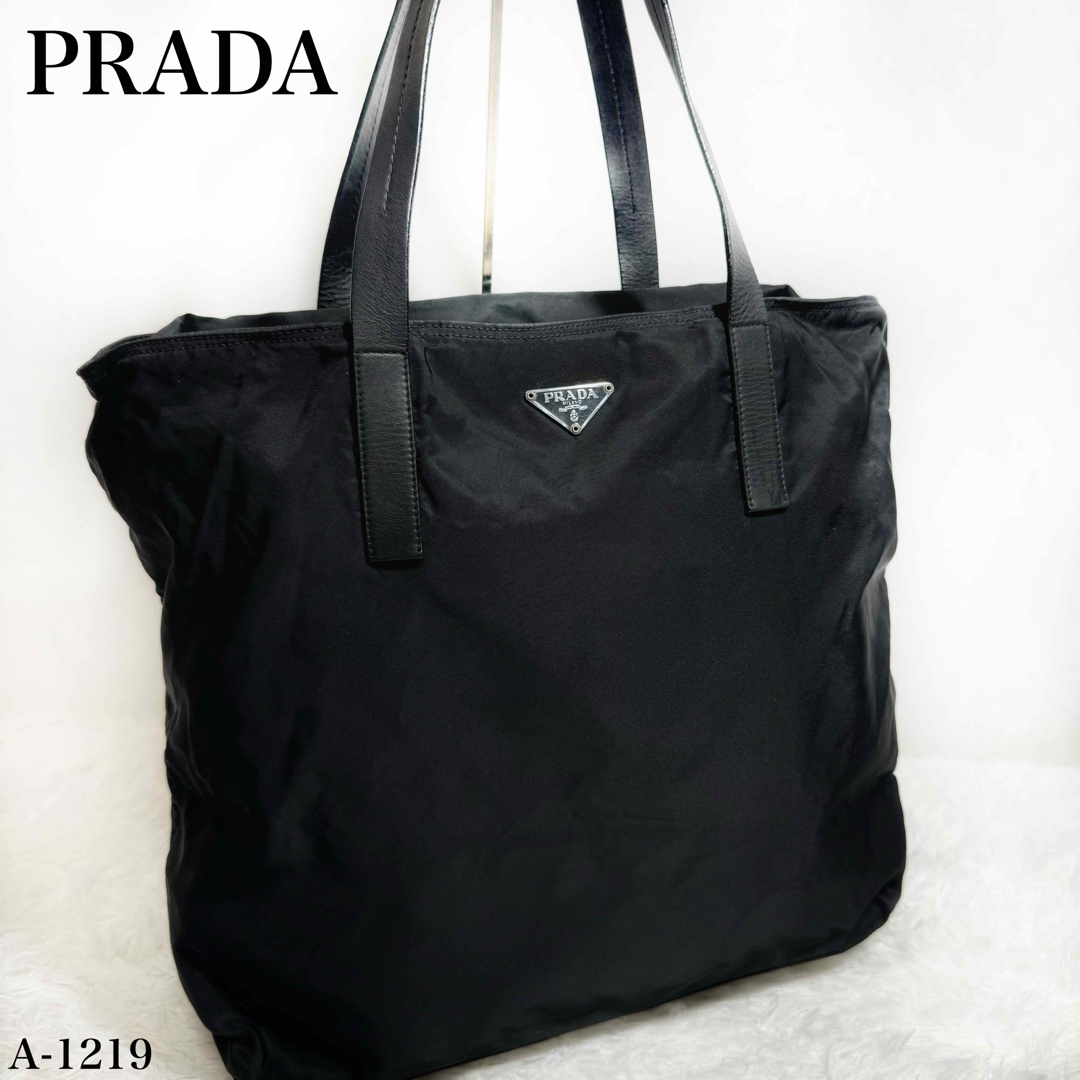 PRADA - 美品✨PRADA プラダ 三角ロゴ テスートナイロン トートバッグ