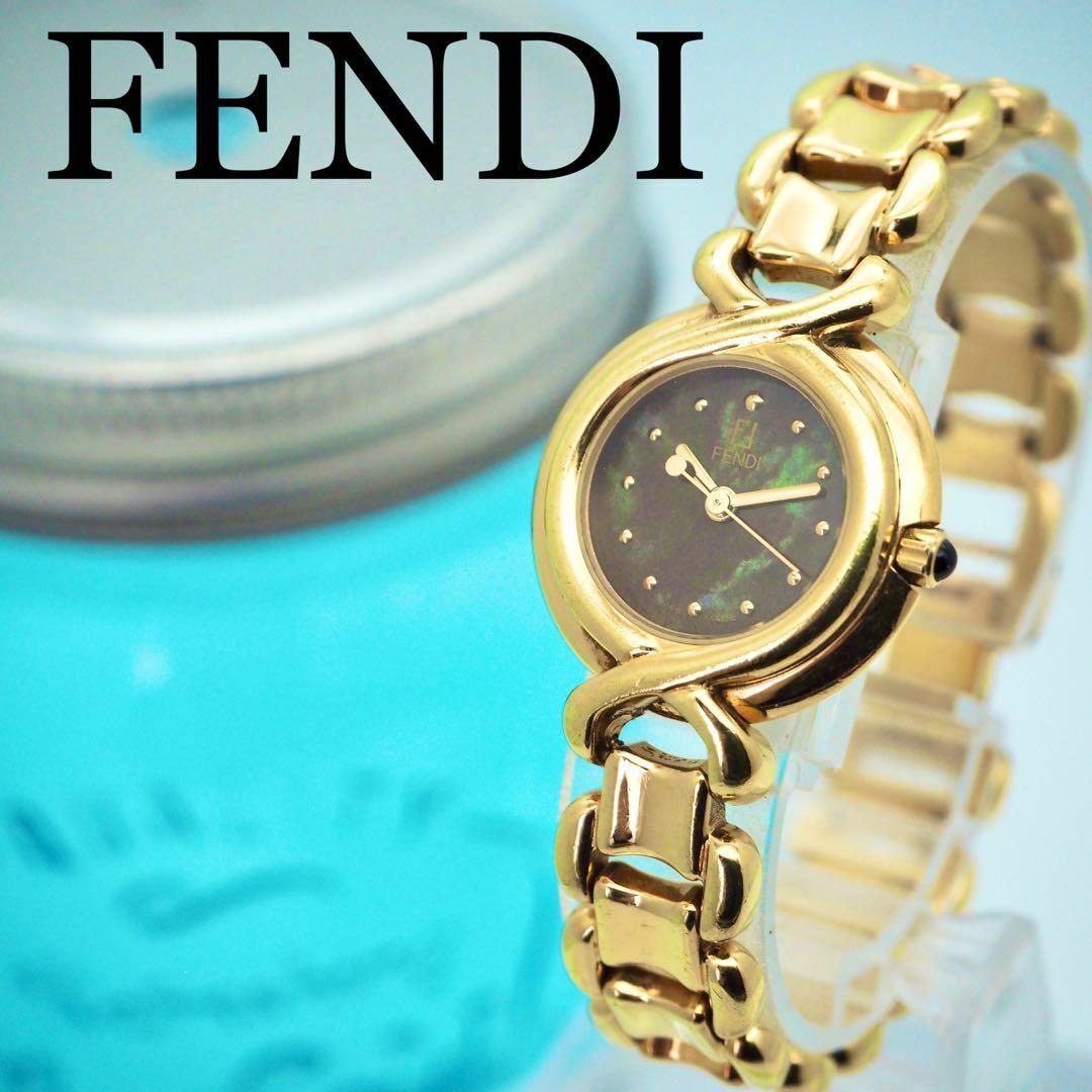 343 FENDI フェンディ時計　レディース腕時計　アンティーク　ゴールド時計ショップHaru