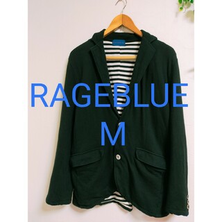 RAGEBLUE - RAGEBLUE カジュアルジャケット M エンジx紺x白等(総柄 ...
