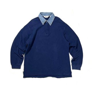 エディーバウアー(Eddie Bauer)の90s eddie bauer sweat polo rugby shirt(スウェット)