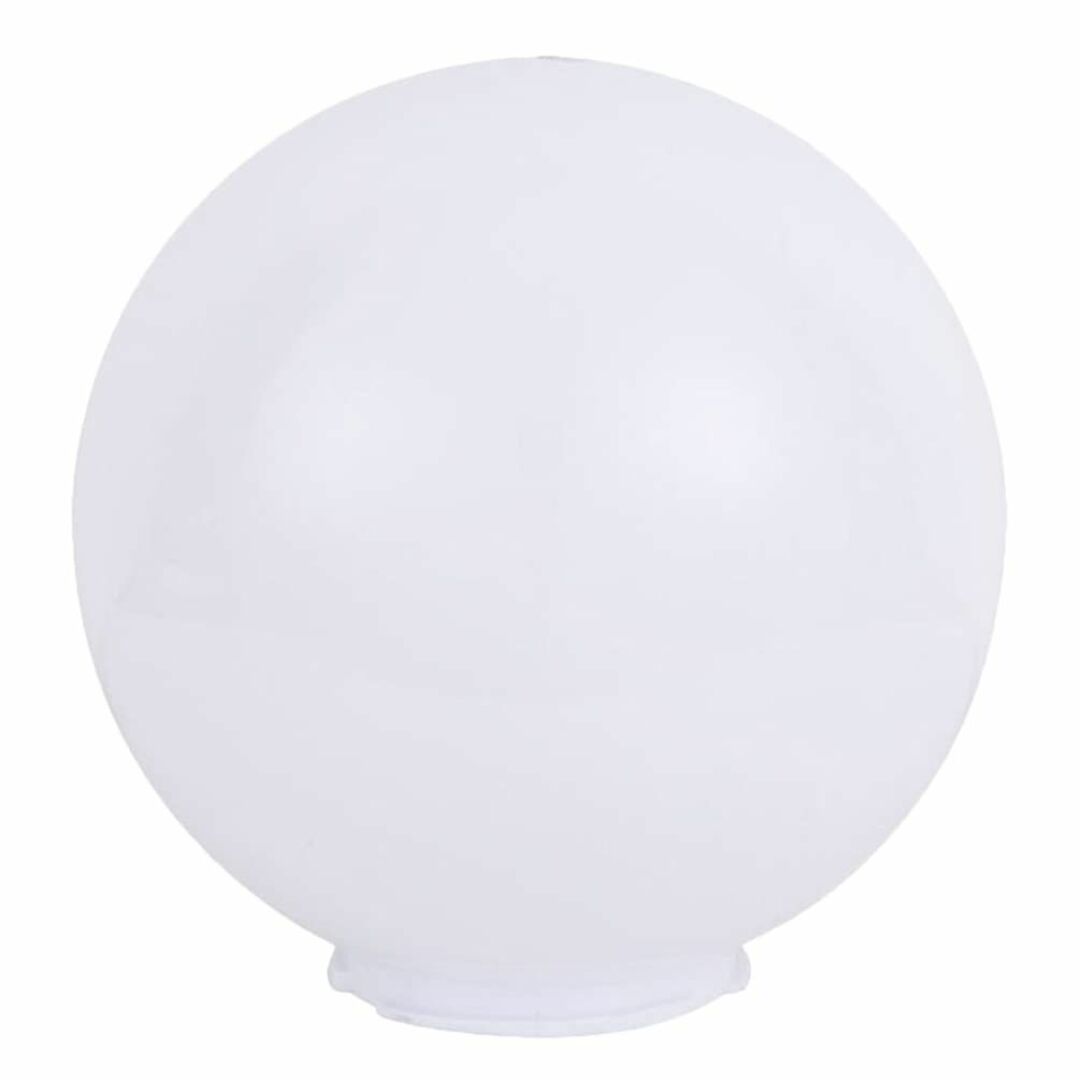 【色: White】ランプシェード 丸形 電球 傘 照明 カバー 球状 アクリル