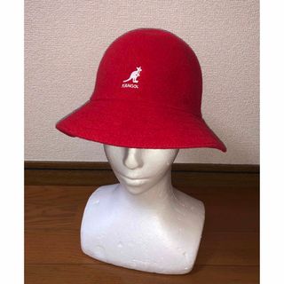 カンゴール(KANGOL)のM 新品 KANGOL メトロハット バケットハット レッド 赤 カンゴール(ハット)