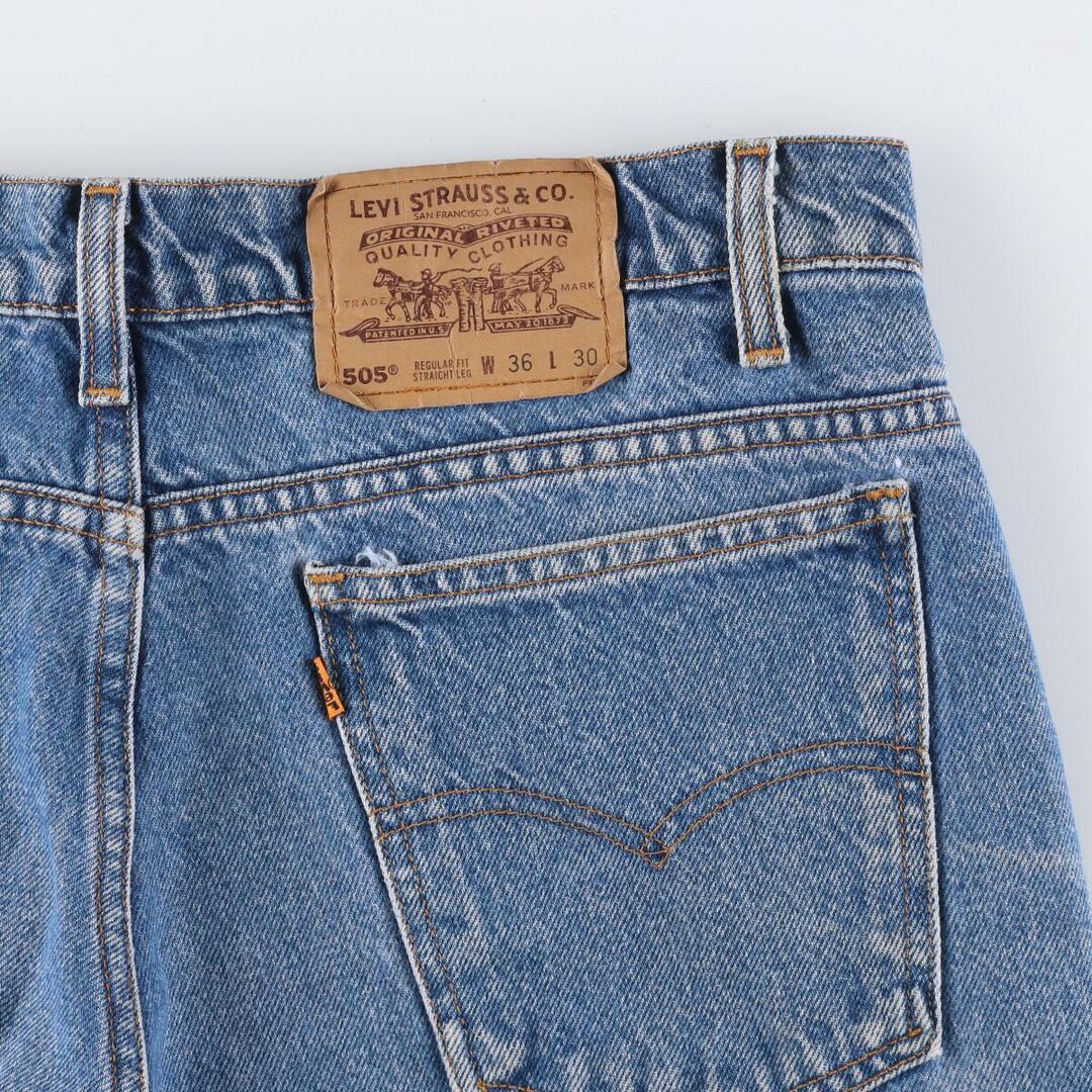 Levi's(リーバイス)の古着 90年代 リーバイス Levi's 505 REGULAR FIT STRAIGHT LEG オレンジタブ  テーパードデニムパンツ メンズw36 ヴィンテージ /eaa317914 メンズのパンツ(デニム/ジーンズ)の商品写真