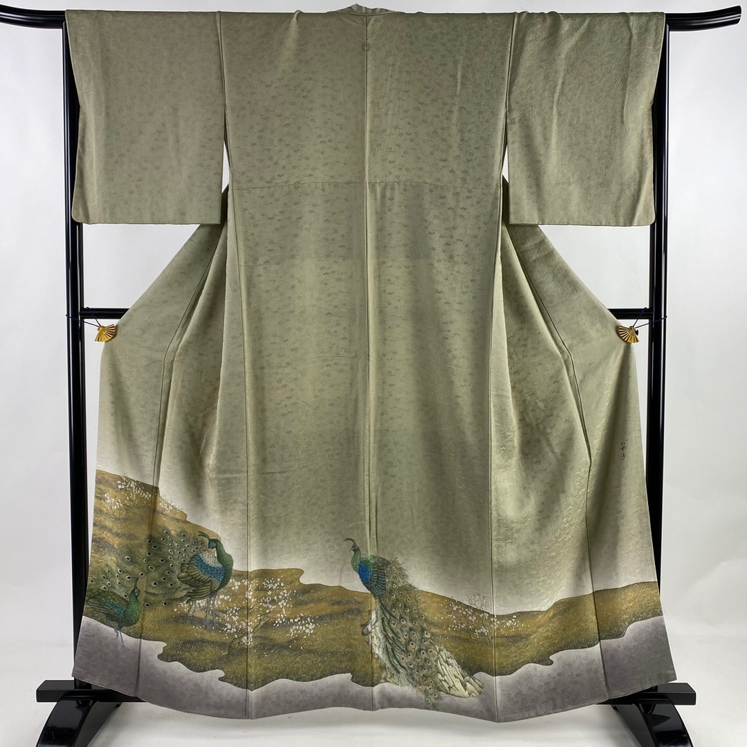 色留袖 身丈161cm 裄丈65.5cm 正絹 美品 秀品-