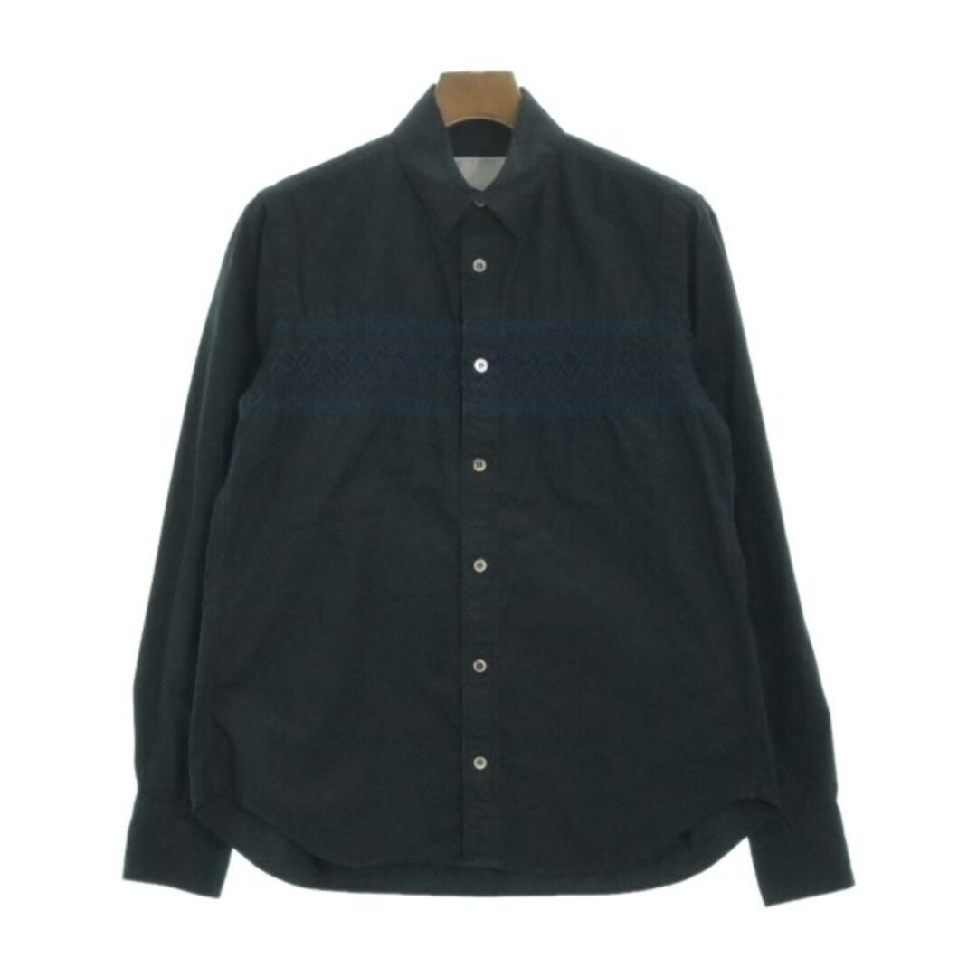 サカイ コットンポプリンプルオーバーシャツ Tシャツ カットソー 半袖 2 紺