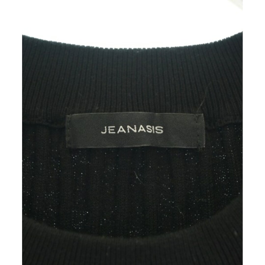 JEANASIS(ジーナシス)のJEANASIS ジーナシス ベスト F 黒 【古着】【中古】 レディースのトップス(ベスト/ジレ)の商品写真