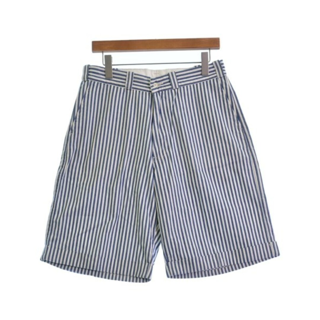 N.HOOLYWOOD - N.HOOLYWOOD ショートパンツ 38(M位) 青x白(ストライプ