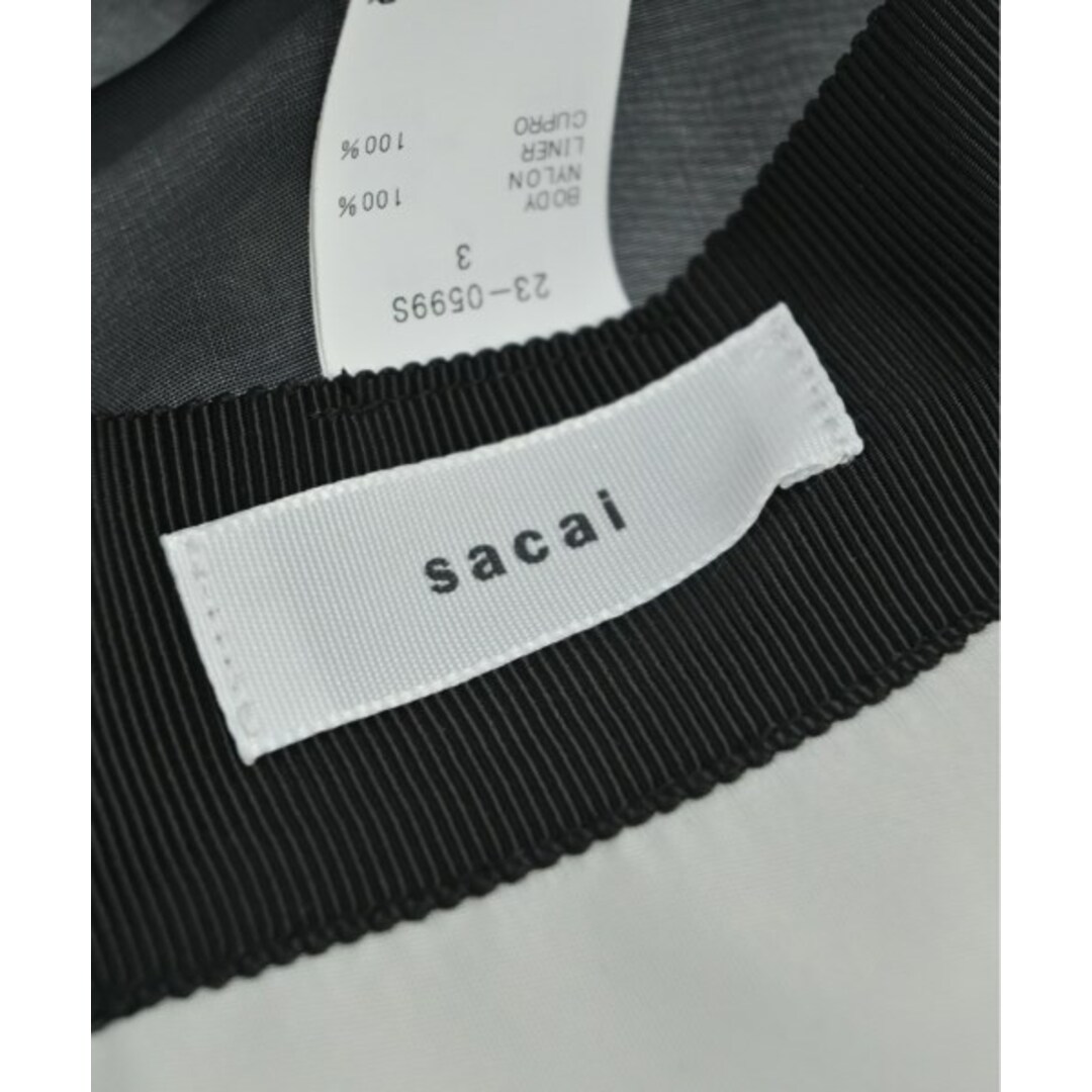 sacai サカイ ハット 3 白系