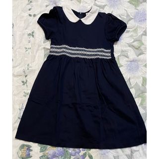 ファミリア 子供 ワンピース(女の子)(ブルー・ネイビー/青色系)の