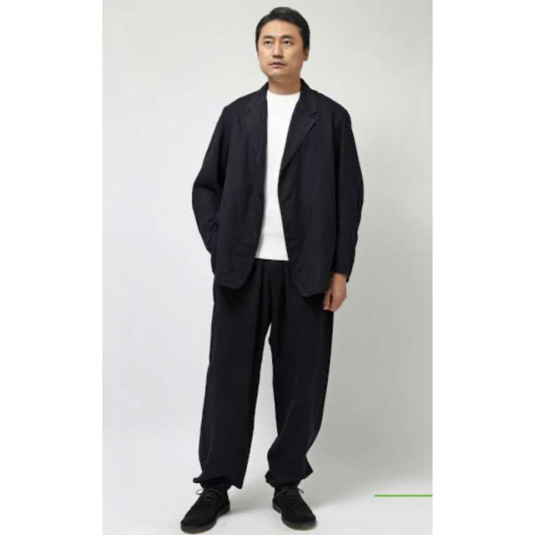 22AW COMOLI コモリ シルクネル ジャケット ネイビー　サイズ3