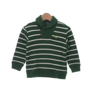 ポロラルフローレン(POLO RALPH LAUREN)のPolo Ralph Lauren ニット 100 緑x白(ボーダー) 【古着】【中古】(ニット)