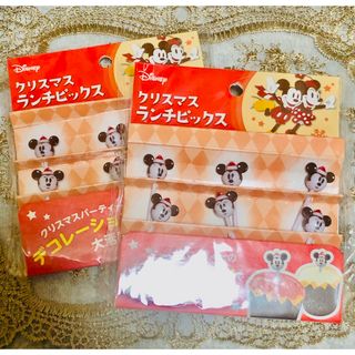 セリア(Seria)の新品 ディズニー クリスマス ランチピックス 2点セット セリア(弁当用品)