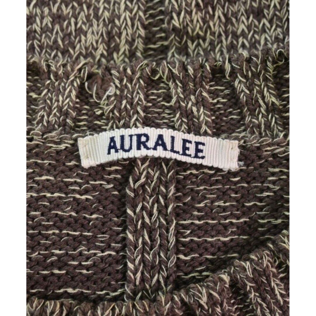 AURALEE(オーラリー)のAURALEE ニット・セーター 3(S位) 茶xベージュ(ミックス) 【古着】【中古】 メンズのトップス(ニット/セーター)の商品写真