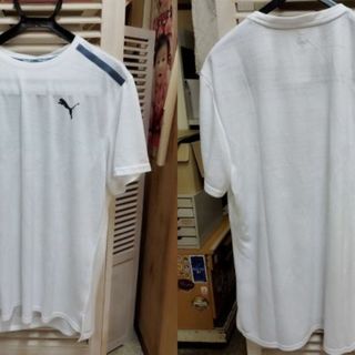 プーマ(PUMA)のXXL）白）プーマ★Tシャツ 半袖丸首 薄手軽量テロテロ 522945 puma(ウェア)