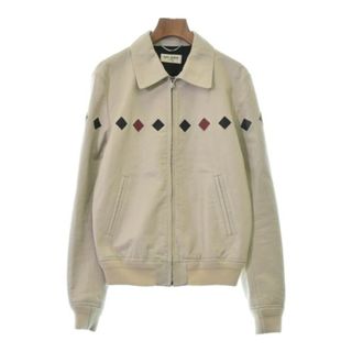 SAINT LAURENT PARIS ライダース 46(M位) ベージュ系等 【古着】【中古】(ライダースジャケット)