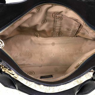 【美品】カルティエ マルチェロ トート ハラコ パイソン型押し Gカード付き 黒