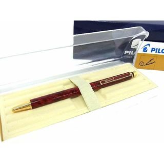 パイロット(PILOT)の■新品■未使用■ PILOT パイロット ノック式 ボールペン 文房具 筆記用具 ステーショナリー レッド系×ゴールド系 DD0715(ペン/マーカー)