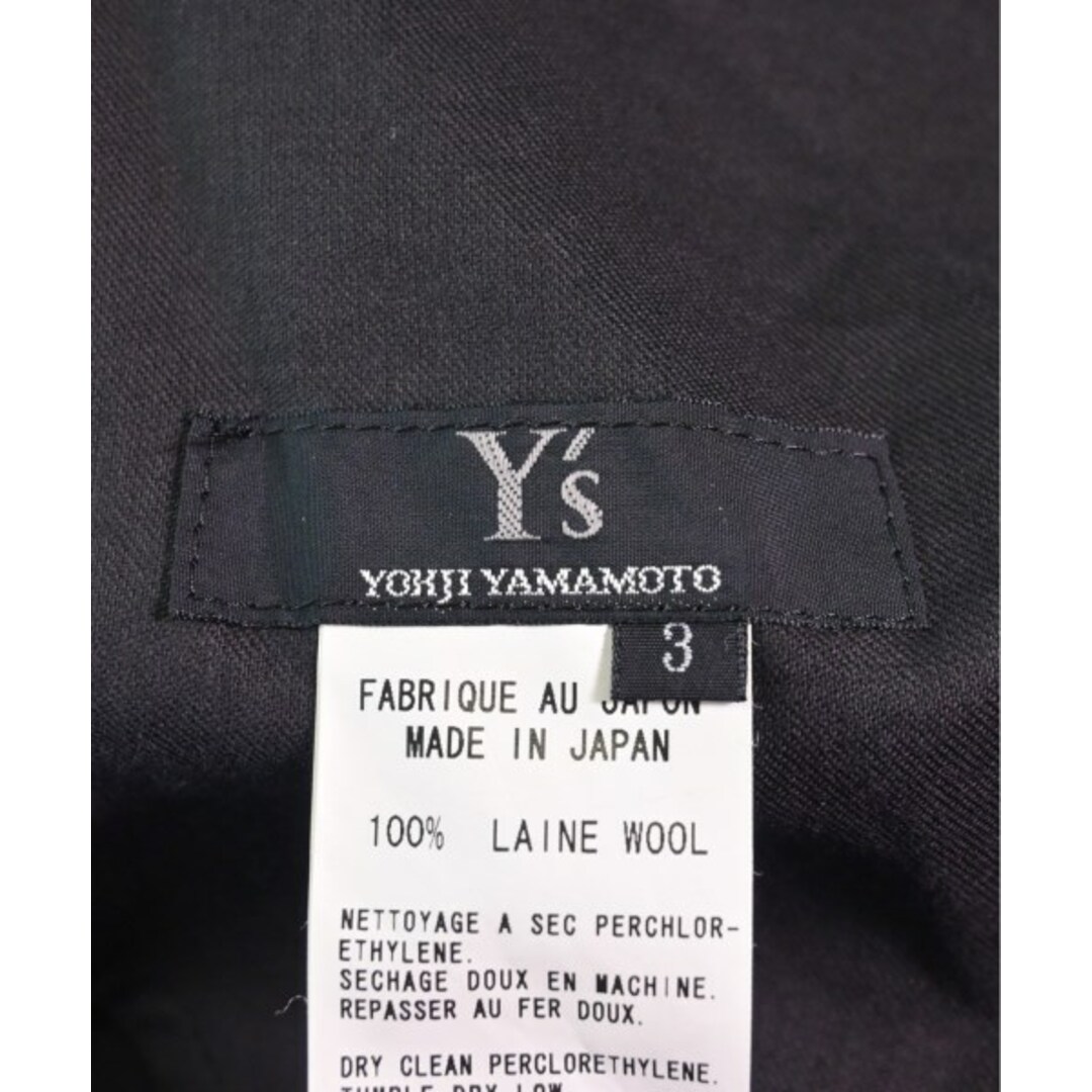 Y's ワイズ ロング・マキシ丈スカート 3(M位) 白x黒(チェック)