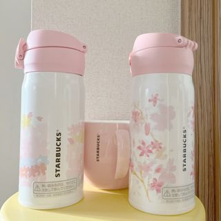 スターバックス(Starbucks)の新品スタバANA限定桜タンブラー2本と桜マグカップ(タンブラー)