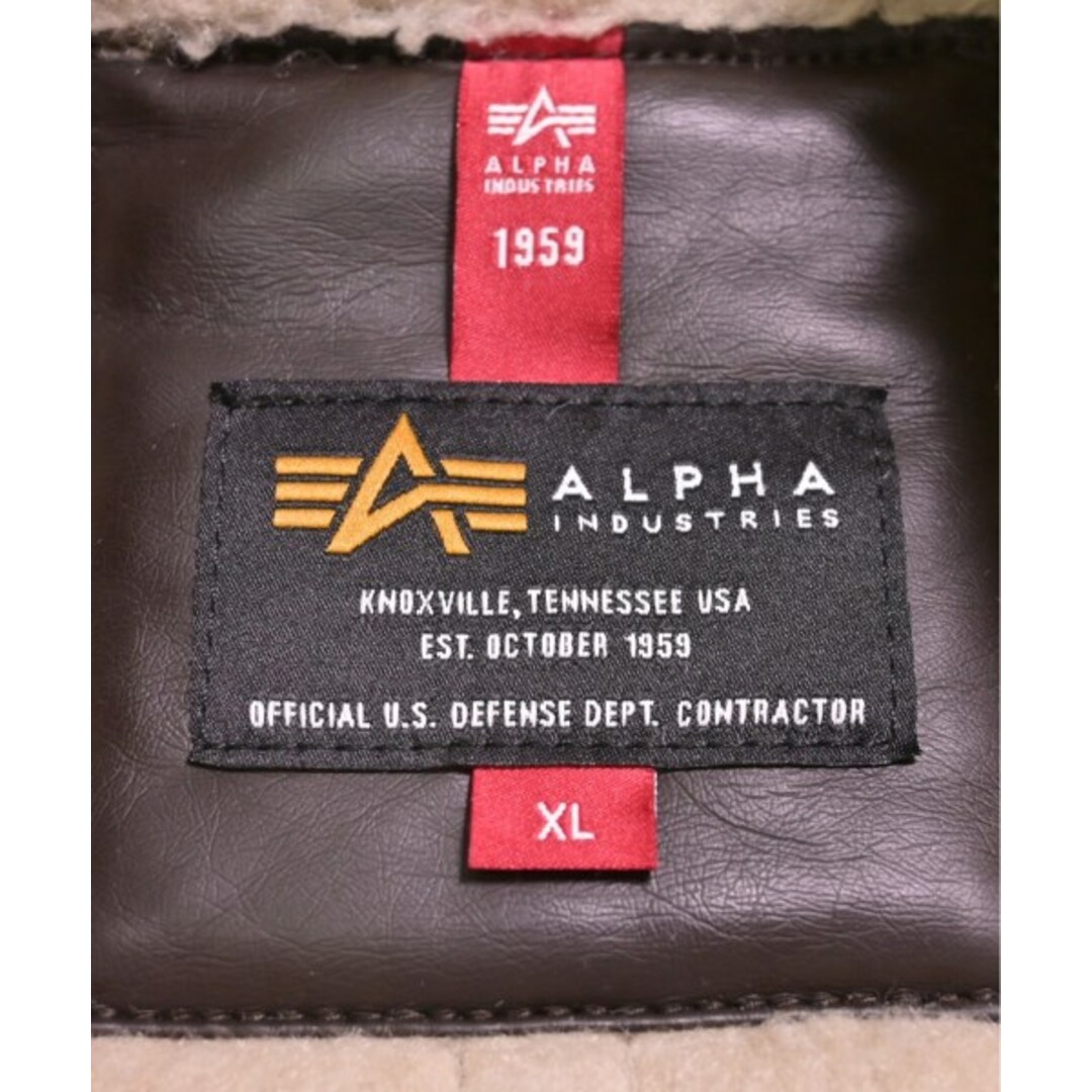 ALPHA アルファ ブルゾン XL 茶 2