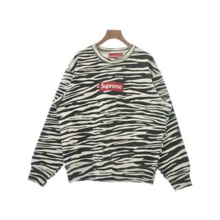 シュプリーム(Supreme)のSupreme シュプリーム スウェット S 白x黒(総柄) 【古着】【中古】(スウェット)