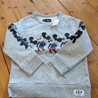 ベビーギャップ(babyGAP)の新品　babygap ミッキートレーナー110(Tシャツ/カットソー)