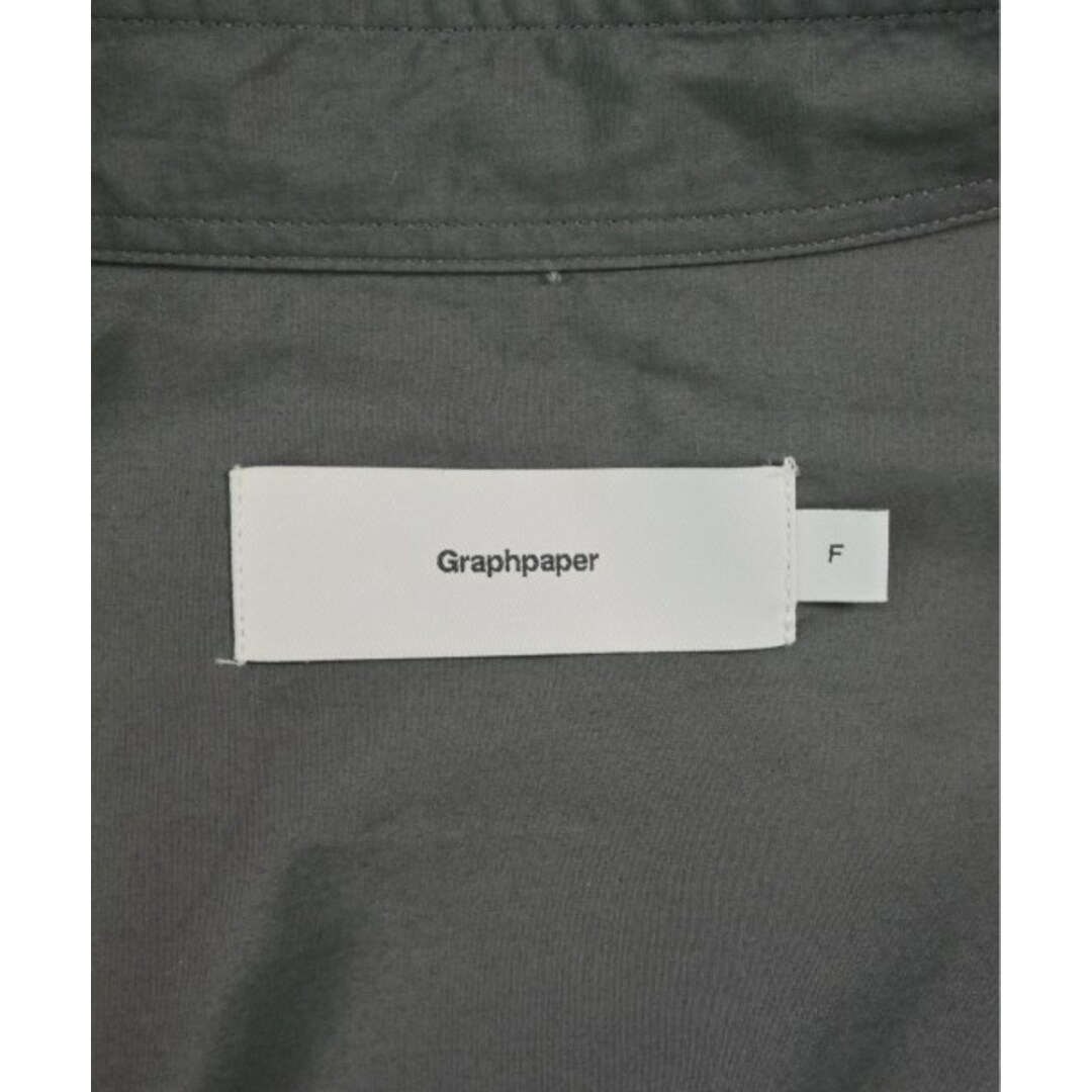 Graphpaper グラフペーパー カジュアルシャツ F チャコールグレー