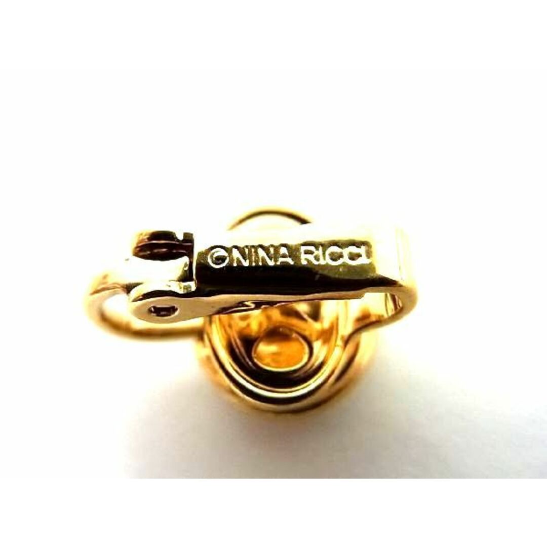 NINA RICCI(ニナリッチ)の■美品■ NINA RICCI ニナリッチ ラインストーン クリップ式 イヤリング アクセサリー レディース ゴールド系×シルバー系 DD1374 レディースのアクセサリー(その他)の商品写真