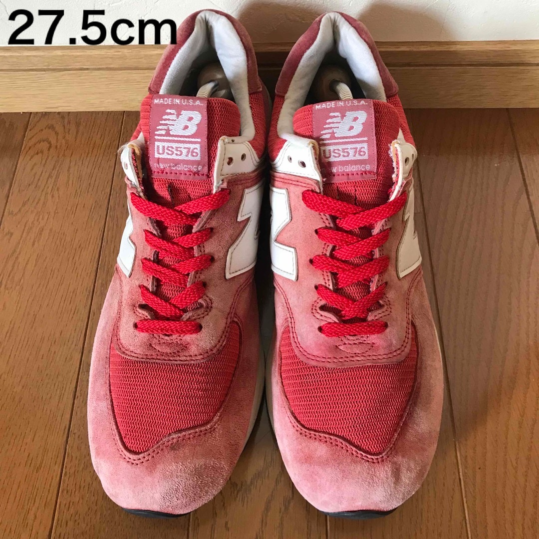 New Balance US576　ニューバランス　レッド　赤　27.5cm