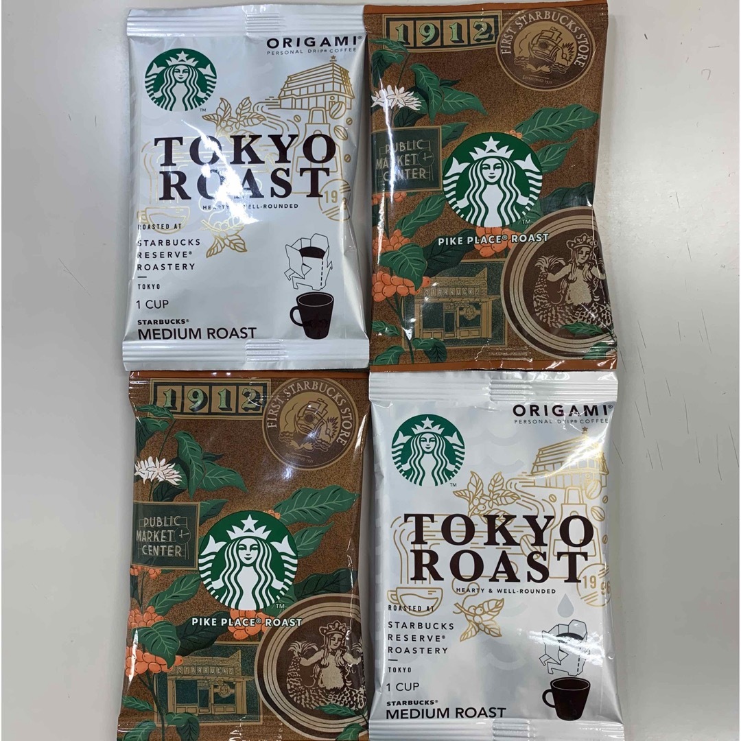 Starbucks Coffee(スターバックスコーヒー)のドリップ2種を計4パック❤️スターバックス★TOKYO ROASTパイクプレイス 食品/飲料/酒の飲料(コーヒー)の商品写真