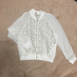 エイチアンドエム(H&M)のH&M レースブルゾン(ブルゾン)