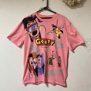 ディズニー(Disney)の海外ディズニー　Tシャツ　パパはグーフィ　グーフィムービー(Tシャツ/カットソー(半袖/袖なし))