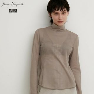 ユニクロ(UNIQLO)のメッシュ ハイネックT ユニクロ マメ(Tシャツ(長袖/七分))