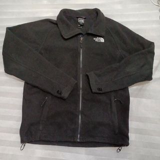 ザノースフェイス(THE NORTH FACE)の71♪US古着ザノースフェイスガールズフリースジャケットブラックUS-XLサイズ(トレーナー/スウェット)