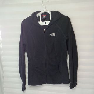 ザノースフェイス(THE NORTH FACE)の71♪US古着ザノースフェイスガールズフリースパーカーブラック US-S日本L(トレーナー/スウェット)