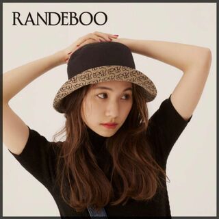 RANDEBOO - randeboo リバーシブル バケットハット 黒の通販 by ま ...