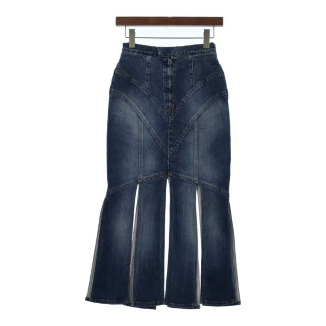 CLANE CHAMBRAY CIRCULAR SKIRT パープル0 ロングスカート CLANE CHAMBRAY CIRCULAR SKIRT パープル0 ロングスカート