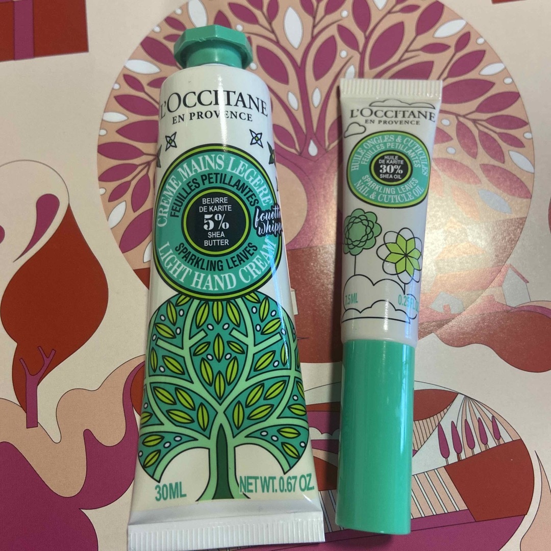 L'OCCITANE(ロクシタン)のロクシタン　スパークリングリーフシアハンドクリーム ネイルオイル コスメ/美容のネイル(ネイルケア)の商品写真