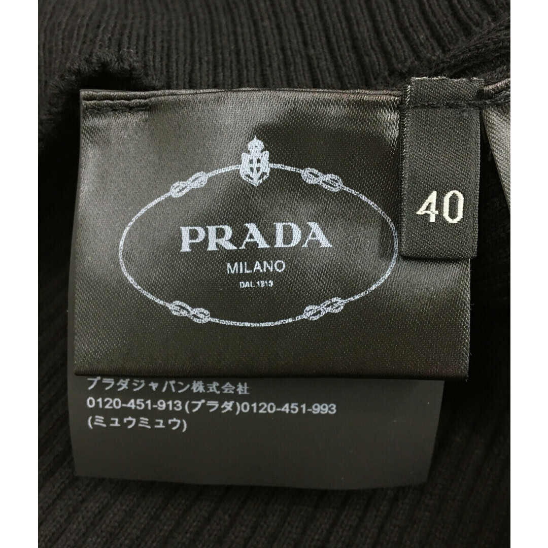 PRADA - 美品 プラダ PRADA 長袖ニット ブラック レディース 40の通販