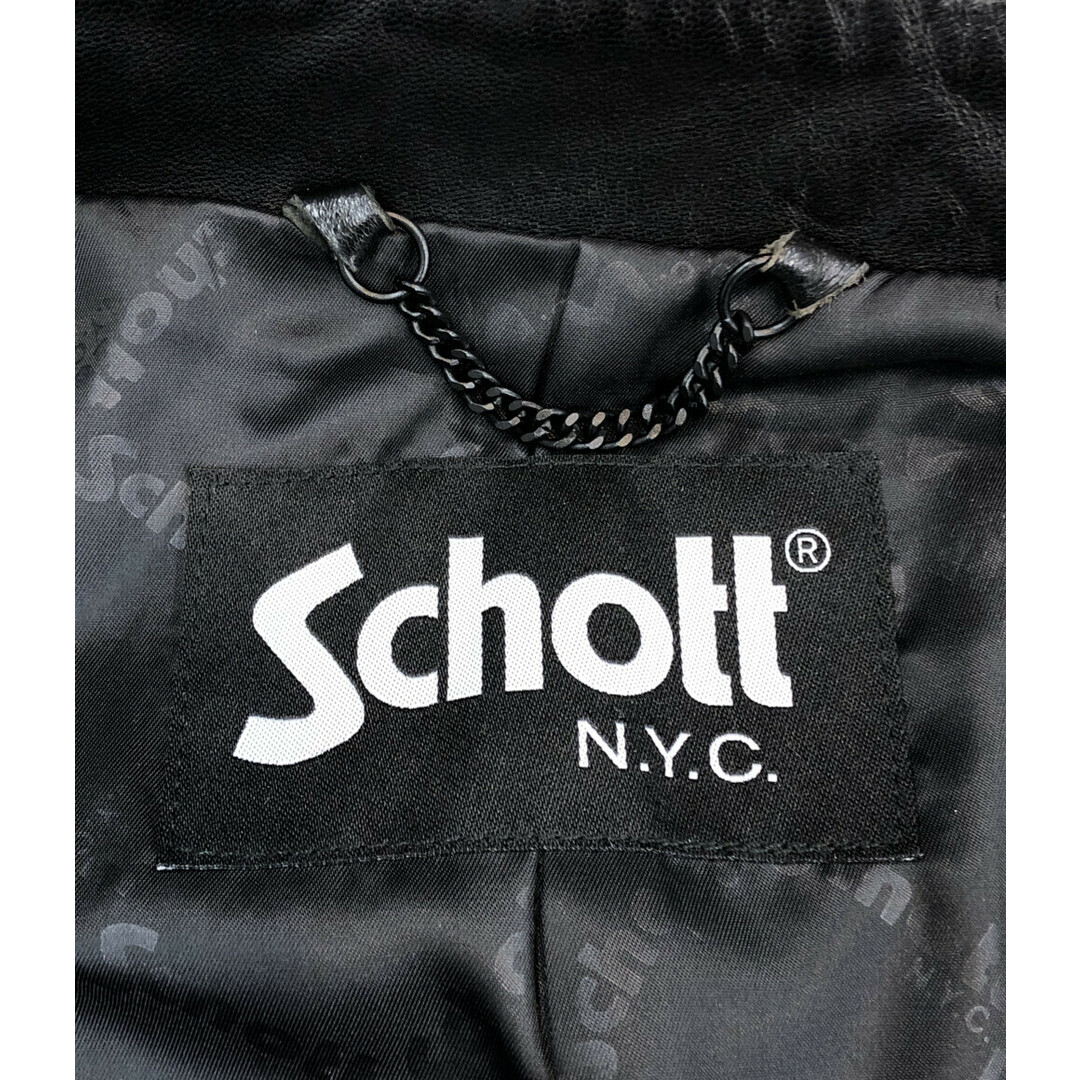 ショット SCHOTT ダブル ブレスト ライダースジャケット メンズ M