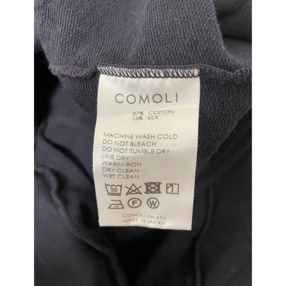 COMOLI - COMOLI コモリ コットンシルクジャージ ハーフジップPO 23SS