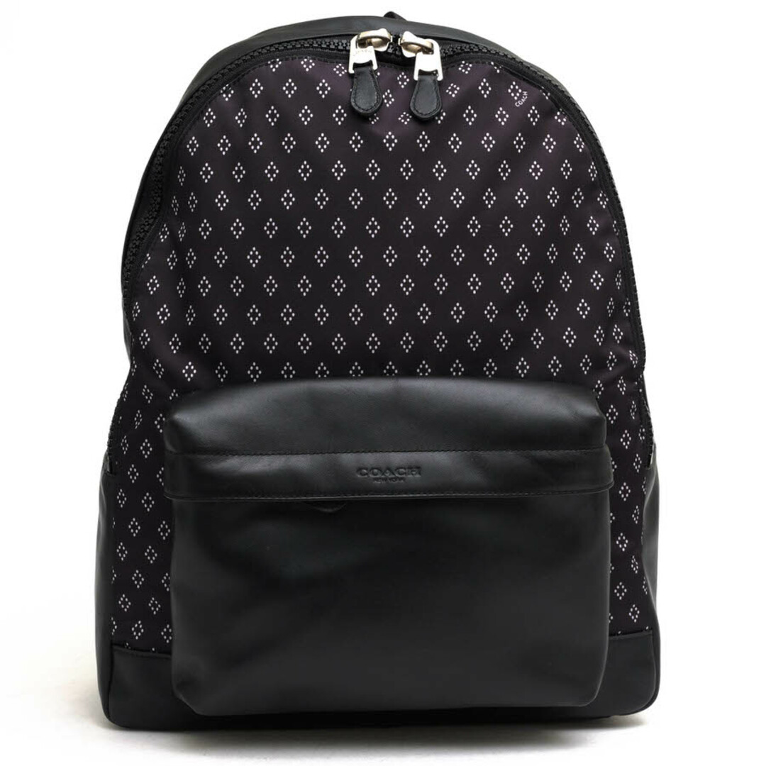 コーチ／COACH リュック バッグ バックパック メンズ 男性 男性用ナイロン レザー 革 本革 ネイビー 紺  F11271 Charles Backpack With Diamond Foulard チャールズ バックパック ダイヤモンド フーラード ダイヤモンド柄プリント ノートPC収納可バッグ