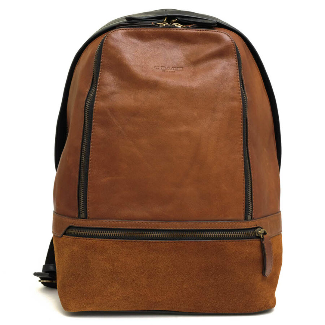 コーチ COACH リュックサック デイパック レザー 茶-