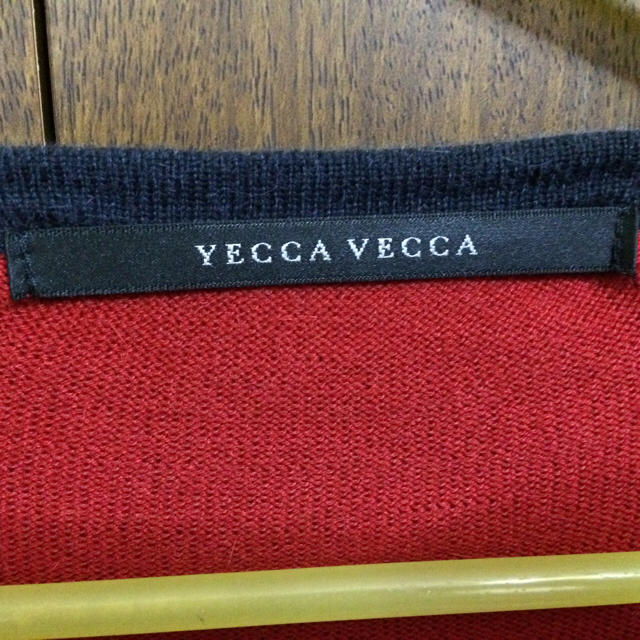 YECCA VECCA(イェッカヴェッカ)の赤 カーディガン / YECCA VECCA（イェッカヴェッカ） レディースのトップス(カーディガン)の商品写真