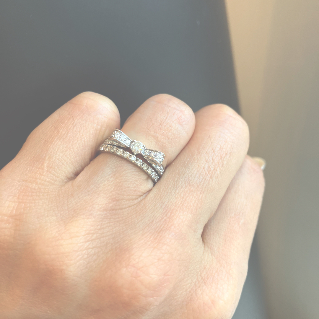 CHANEL(シャネル)のCHANEL  リュバンドゥ　リボンダイヤモンドリング レディースのアクセサリー(リング(指輪))の商品写真