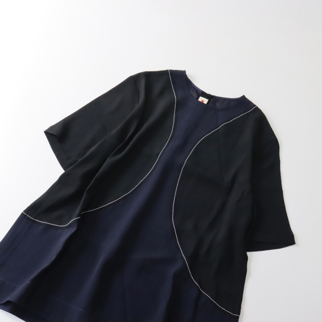 マルニ MARNI 20SS 総柄 ギャザーポンチョシャツ ブラウス 40